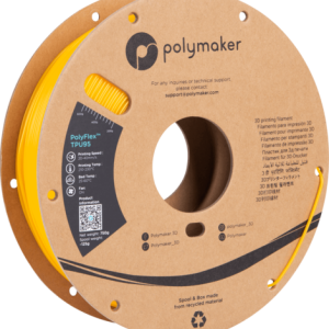 פילמנט גמיש צהוב 750 גרם 1.75 מ"מ – POLYFLEX TPU 95A YELLOW